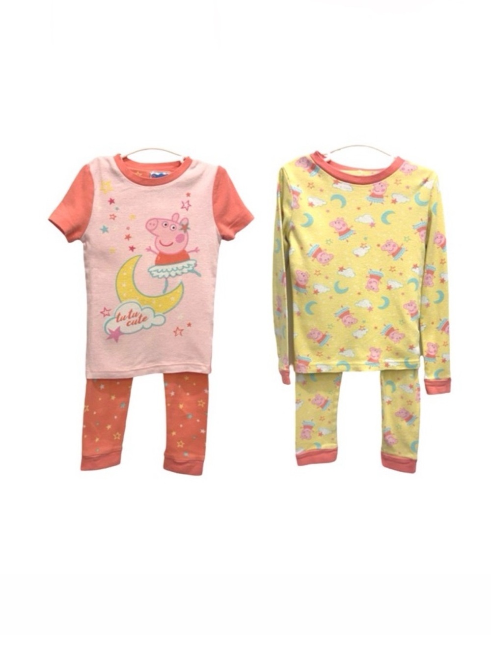2 Peppa Pig Pajama Sets